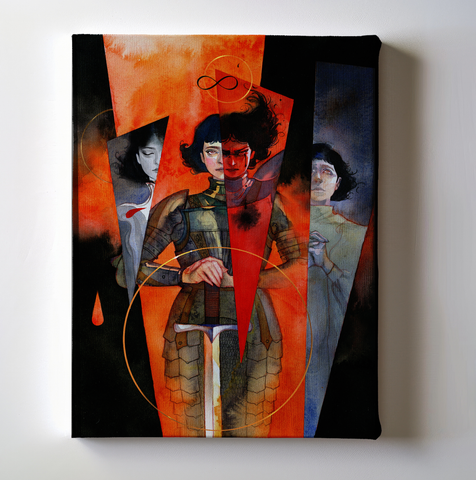 BLACK FRIDAY SALE: The Shepherd Canvas Art of The Burning Maid