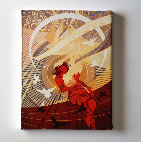 BLACK FRIDAY SALE: The Shepherd Canvas Art of The Tether (Val and Maria)