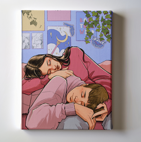 BLACK FRIDAY SALE: The Shepherd Canvas Art of The Tether "Contentment"