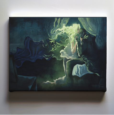 BLACK FRIDAY SALE: The Shepherd Canvas Art of The Kiss (Lawrence and Margaret)