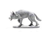 Legio, the wolf-wraith, 3D resin statue