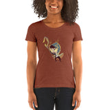 Ladies' short sleeve t-shirt with Shepherd chibi by Ludovic Sallé