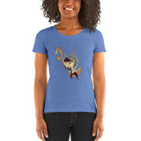 Ladies' short sleeve t-shirt with Shepherd chibi by Ludovic Sallé