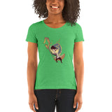 Ladies' short sleeve t-shirt with Shepherd chibi by Ludovic Sallé