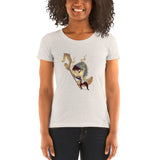 Ladies' short sleeve t-shirt with Shepherd chibi by Ludovic Sallé