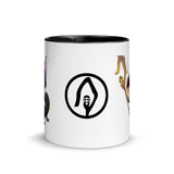 Mug with Color Inside featuring Shepherd and Legio chibis by Ludovic Sallé