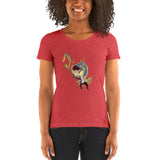 Ladies' short sleeve t-shirt with Shepherd chibi by Ludovic Sallé