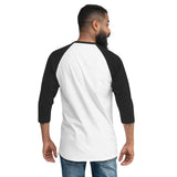 3/4 sleeve raglan shirt with Shepherd's Staff aflame