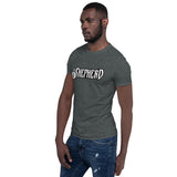 Shepherd Logo with Fiery Staff Short-Sleeve Unisex T-Shirt